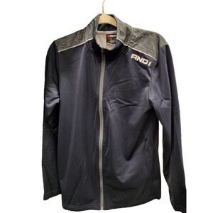 And1 Men's Windbreaker Jacket Navy Blue Lightweight Athletic Athleisure Hip Hop